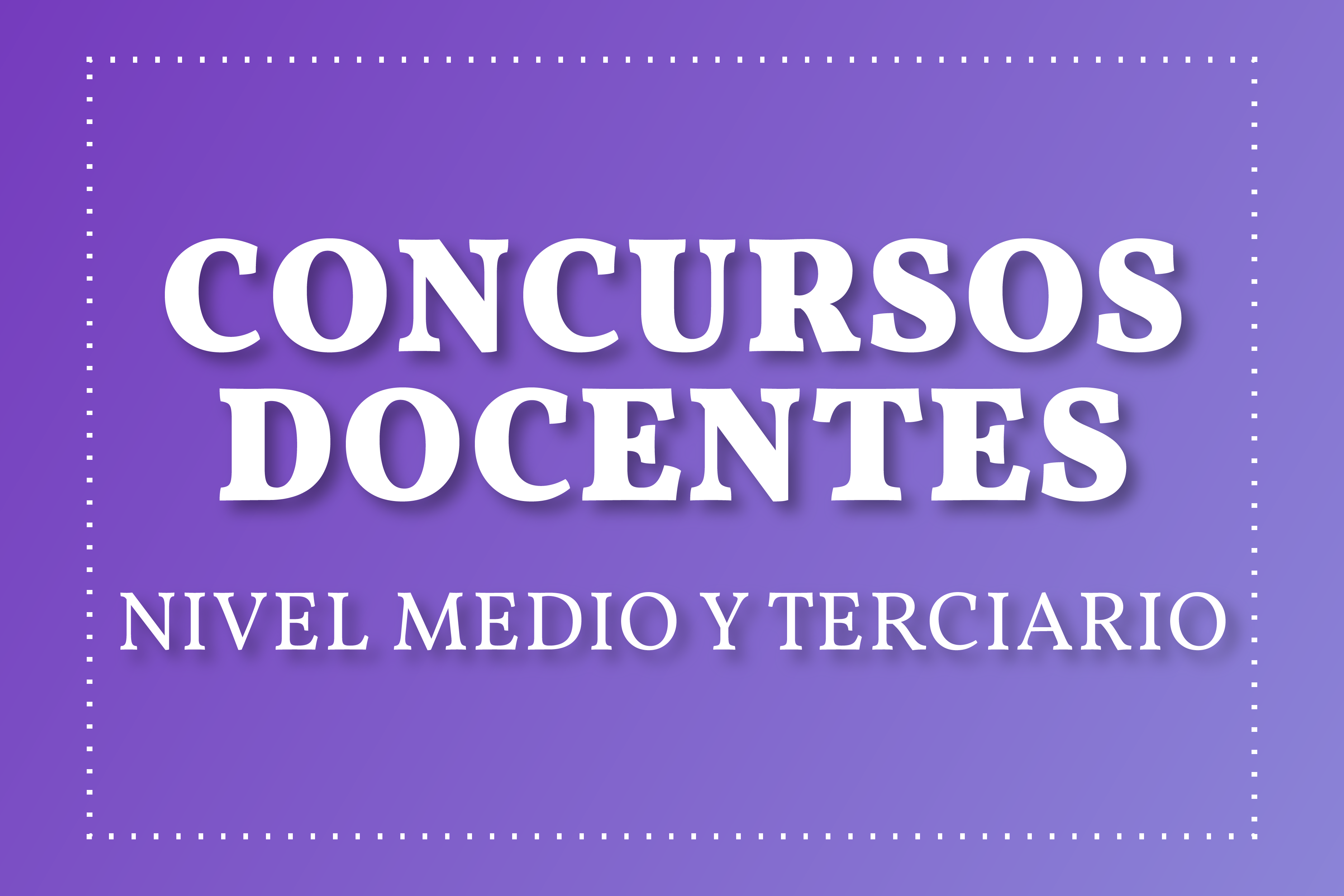 Ord. Nº 664 – Reglamento de concursos docentes nivel medio y técnico superior