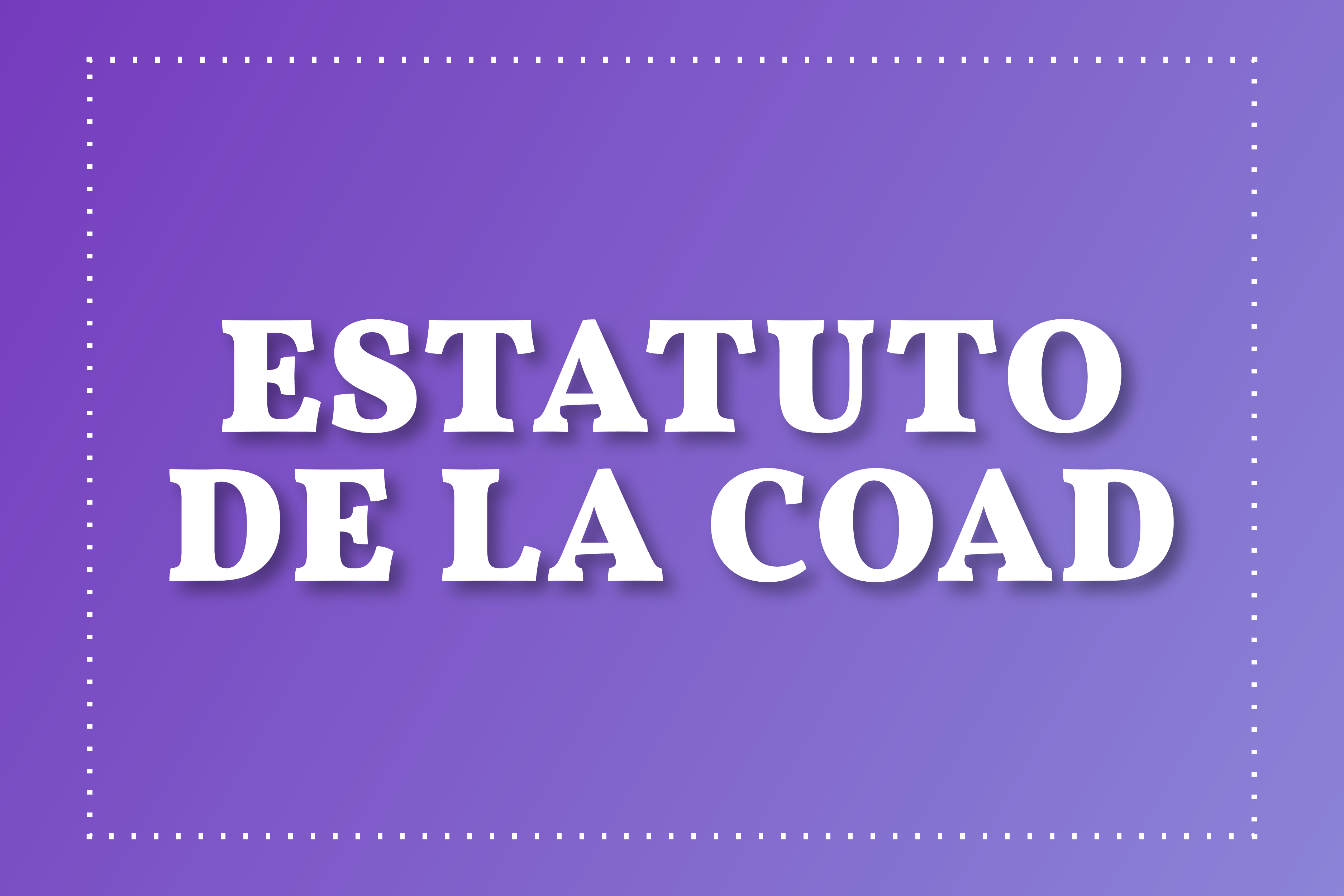 Estatuto de la COAD