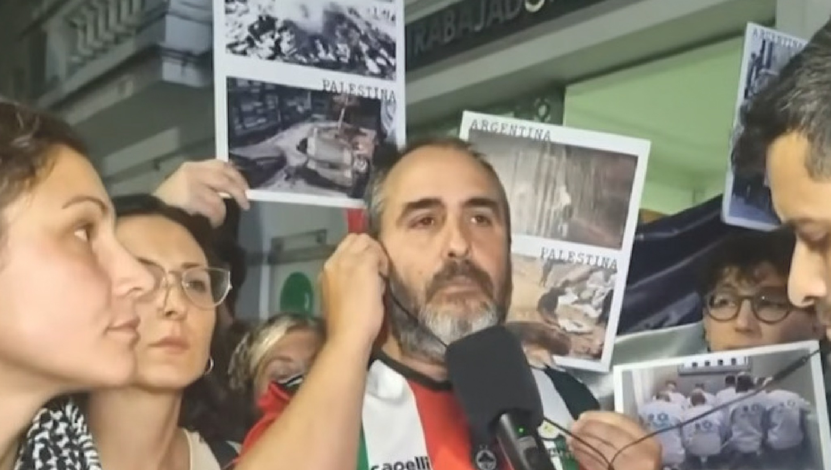 NO A LA PERSECUCIÓN POLÍTICA: nos solidarizamos con el docente Mariano Soria. ¡Basta de genocidio en Palestina!